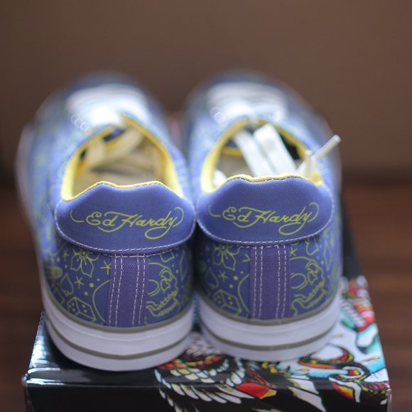 NWT Ed Hardy Skull Sneakers. - Picture 5 of 10